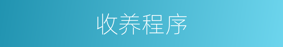 收养程序的同义词