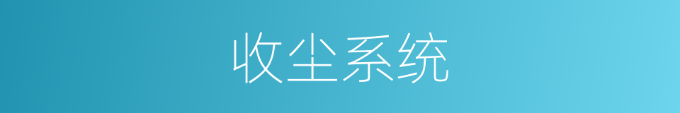 收尘系统的同义词