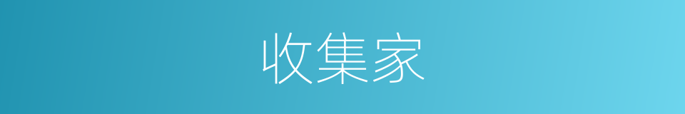 收集家的同义词