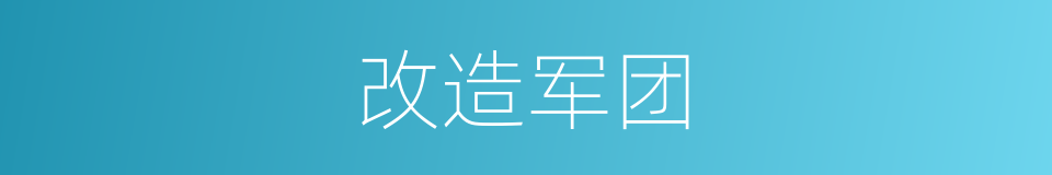 改造军团的同义词