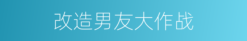 改造男友大作战的同义词