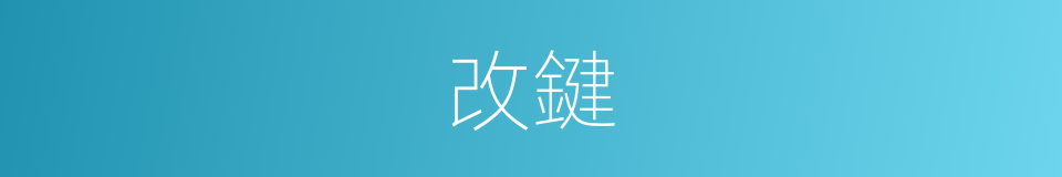 改鍵的同義詞