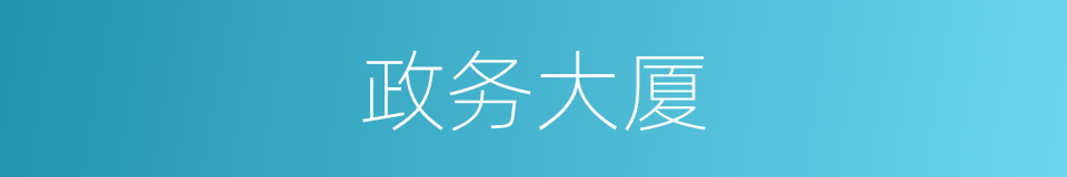 政务大厦的同义词