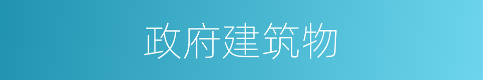 政府建筑物的同义词