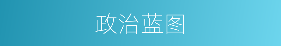 政治蓝图的意思