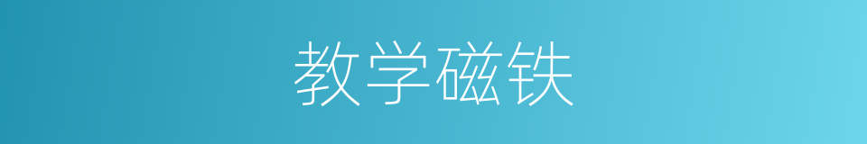 教学磁铁的同义词