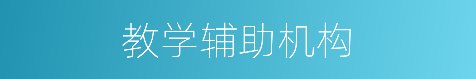 教学辅助机构的同义词