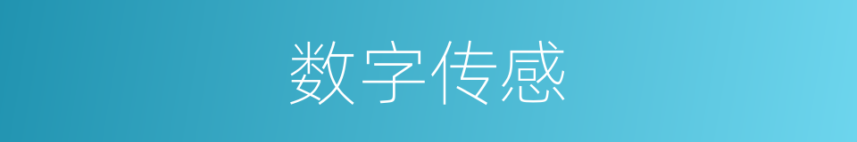 数字传感的同义词