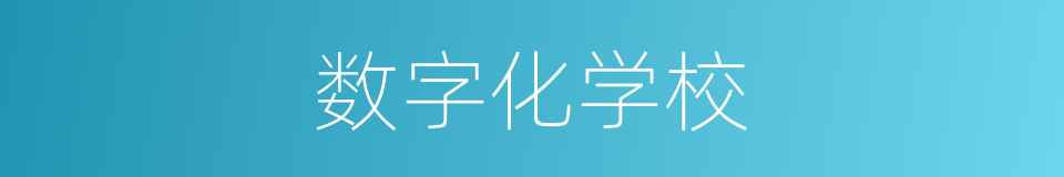 数字化学校的同义词