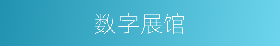 数字展馆的同义词