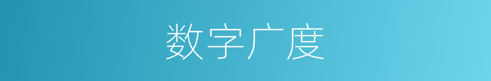 数字广度的同义词