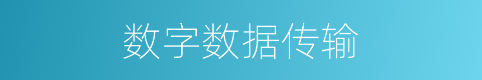 数字数据传输的同义词