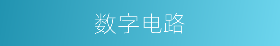 数字电路的同义词