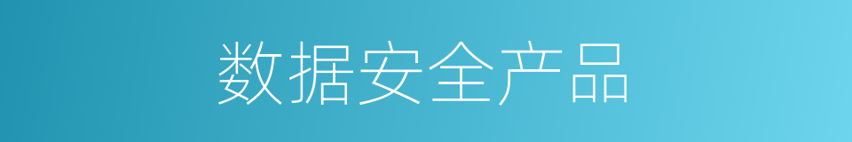 数据安全产品的同义词