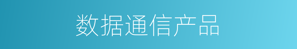 数据通信产品的同义词