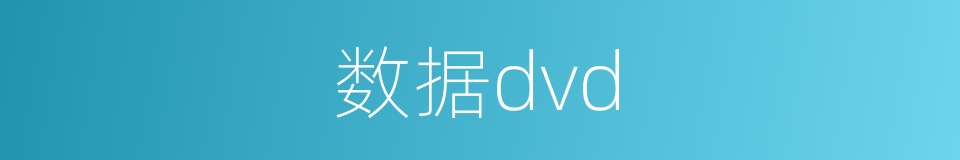 数据dvd的同义词