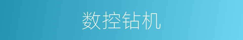 数控钻机的同义词