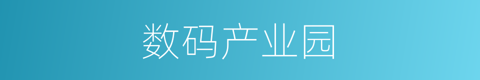 数码产业园的同义词