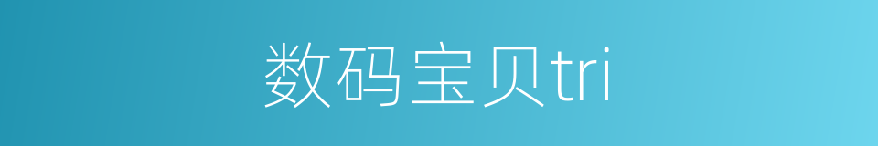数码宝贝tri的同义词