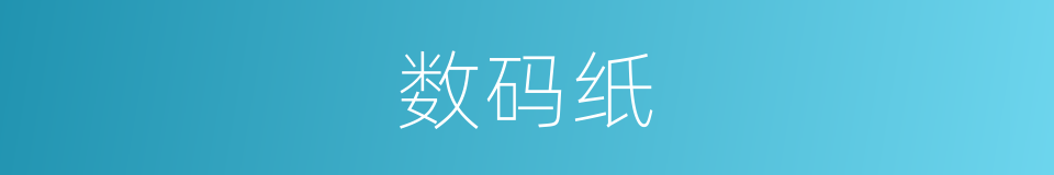 数码纸的同义词
