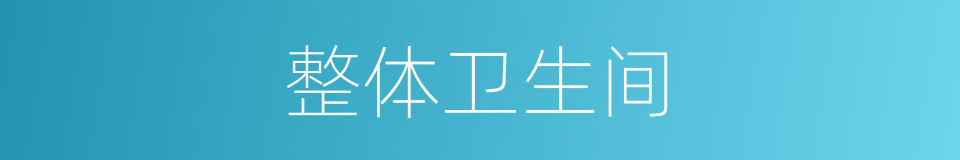 整体卫生间的同义词