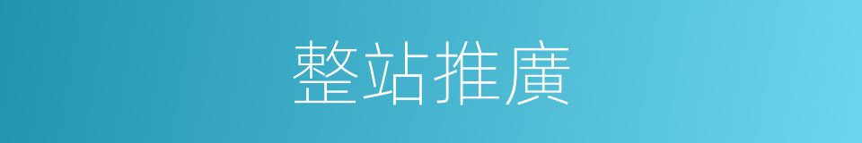 整站推廣的同義詞