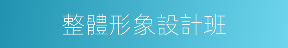 整體形象設計班的同義詞