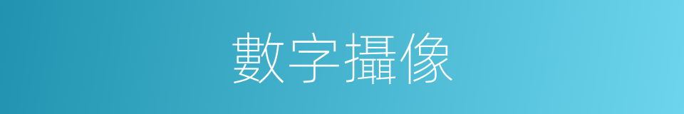 數字攝像的同義詞