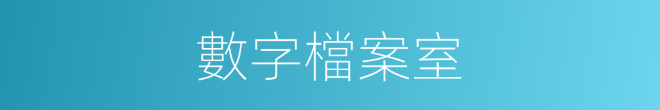 數字檔案室的同義詞