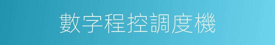 數字程控調度機的同義詞