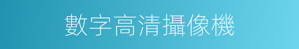 數字高清攝像機的同義詞