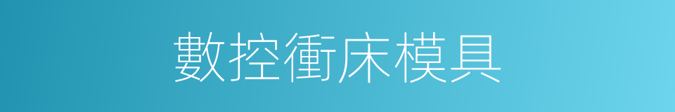 數控衝床模具的同義詞
