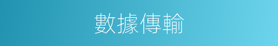 數據傳輸的同義詞