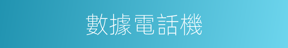 數據電話機的同義詞