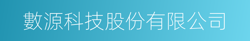 數源科技股份有限公司的同義詞