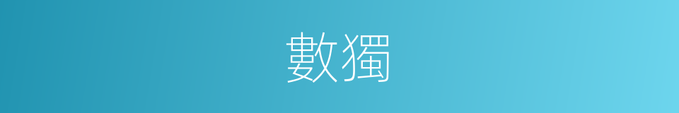 數獨的意思