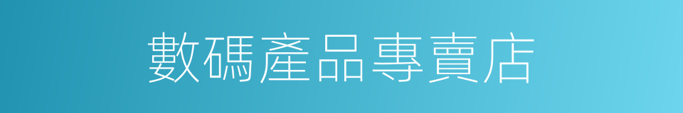 數碼產品專賣店的同義詞
