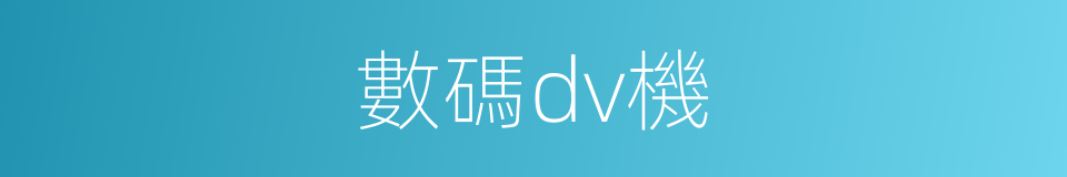 數碼dv機的同義詞