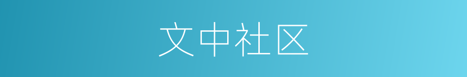 文中社区的同义词