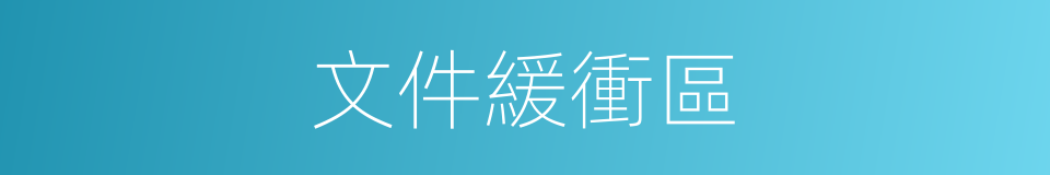 文件緩衝區的同義詞