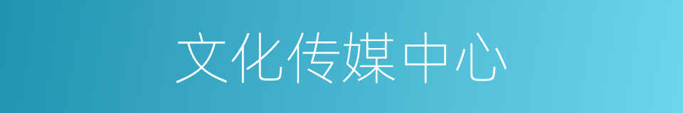 文化传媒中心的同义词