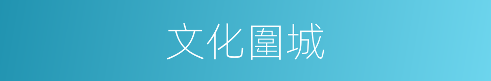 文化圍城的同義詞