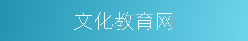文化教育网的同义词