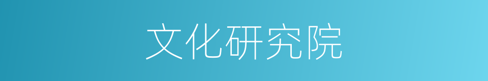 文化研究院的同义词