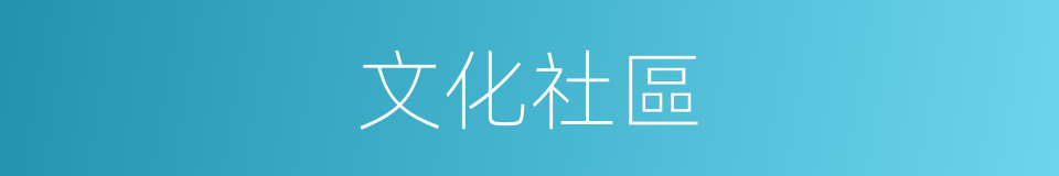 文化社區的同義詞