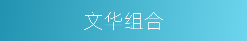 文华组合的同义词