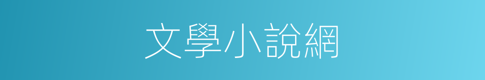 文學小說網的同義詞