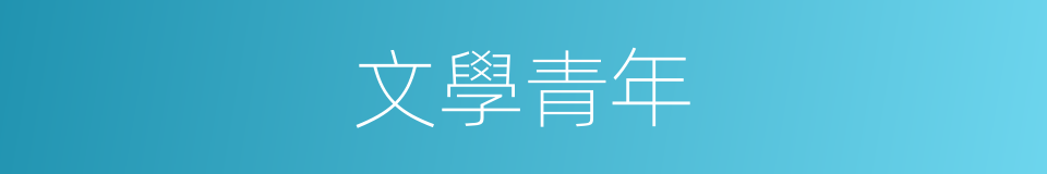 文學青年的意思
