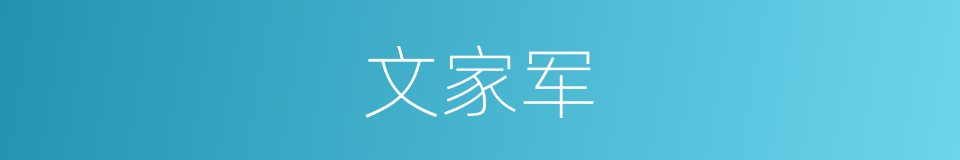 文家军的同义词