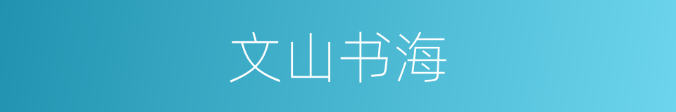 文山书海的意思